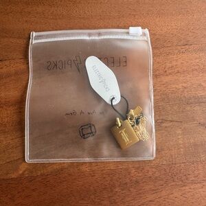 Electric Initial E Gold Pendant Necklace